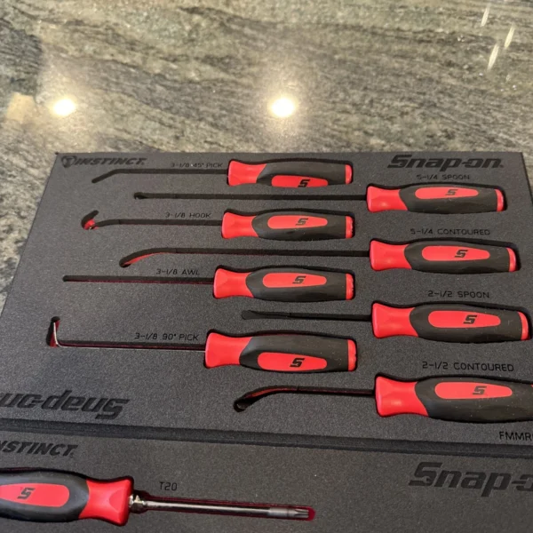 Snap On sgmini16fr 16pc soft grip mini screwdriver Torx picks & seal removal set