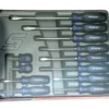 Snap On Tools NEW SGDX120BMB 12pc POWER BLUE Soft Grip Combo Screwdriver Set USA