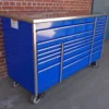 Snap-on 72" 22-Drawer Triple-Bank Masters Series Roll Cab KRL1023BPCM Royal Blue