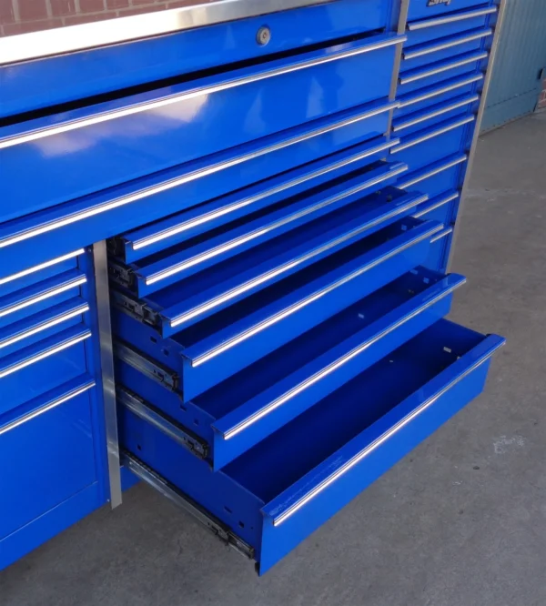 Snap-on 72" 22-Drawer Triple-Bank Masters Series Roll Cab KRL1023BPCM Royal Blue