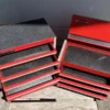Snap-On Mini Tool Box Top & Bottom Chest Set Red 8 Drawer