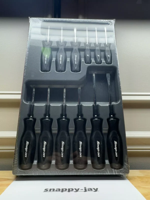 Snap-on Tools NEW 12pc BLACK Soft Grip Combo Screwdriver Set - SGDXW120B