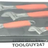 SNAP ON TOOLS USA 6" 8" 10" 12" Flank Dr Plus Adjustable Wrench Set FADH704C O
