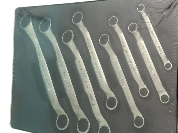 SNAP ON TOOLS 8-pc 12-Point Flank Drive® Short 10° Offset Box Wrench Set XSM608B