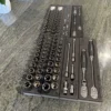 Snap-on 106 pc 3/8” & 1/4” dark titanium sae metric foam tool set