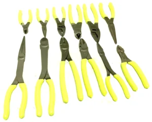 New Snap-on™ 12-pc Essential Heavy Duty Hi-Viz Yellow Plier Set