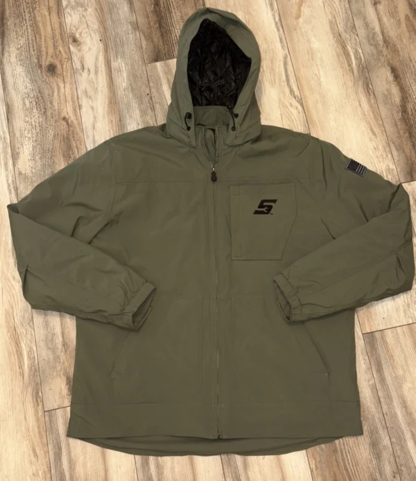 Snap-on Tools NEW COMBAT GREEN Zip up PADDED Version Winter Coat Hooded Jacket