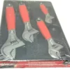 SNAP ON TOOLS USA 6" 8" 10" 12" Flank Dr Plus Adjustable Wrench Set FADH704C O