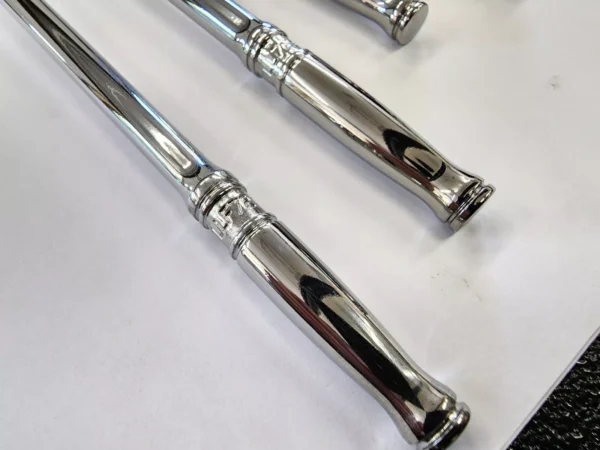 Snap-on Tools USA NEW 4-Piece 1/4" Drive Fixed & Flex Head Chrome Ratchet Set