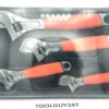 SNAP ON TOOLS USA 6" 8" 10" 12" Flank Dr Plus Adjustable Wrench Set FADH704C O