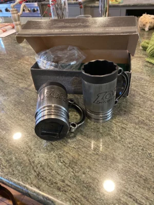 Snap On 100th anniversary flankard mug set made in USA
