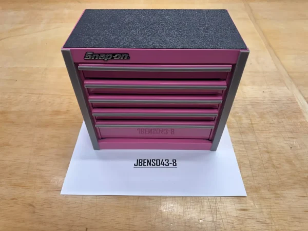 Snap-on Tools NEW PINK Desktop Five-Drawer Micro Roll Cab KMC922APTP