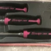 Snap-On Tools PINK 3pc 3/8" Drive Cynergy Soft Grip Flex Ratchet Set RAT3FHFEP