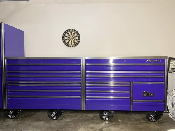 Snap On EPIQ 120” Mr. Big Toolbox W/ Power Drawer Stainless Steel Top W/ Locker
