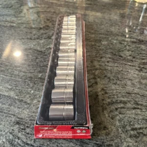 Snap On 313twmya 13 pc 6 Point 1/2” drive Shallow Socket Set 12-24mm sealed