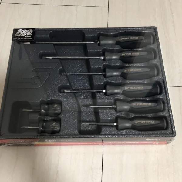 Snap On 100th Anniversary Screwdriver Set stumpy grip Limited Rare Color