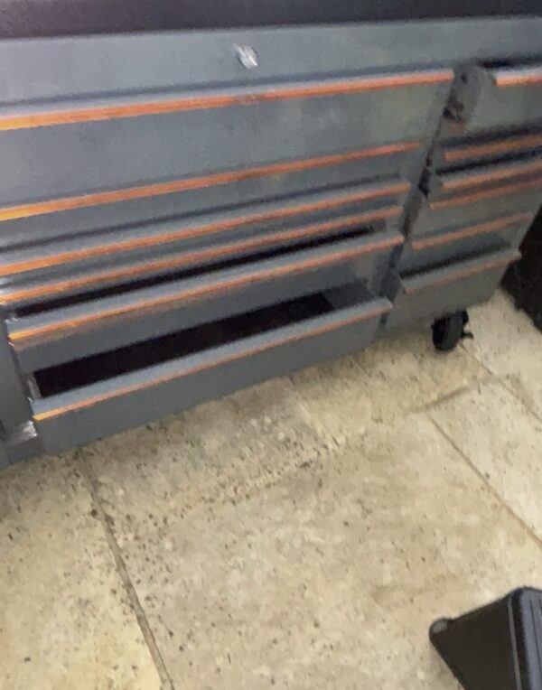 Snap On Toolbox Roll Cab 73" Storm Grey Armoured Rhino Worktop KRA2423