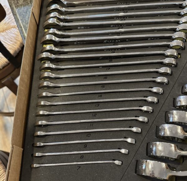 New Snap-on™ SOEXFSET1BG 38-piece MASTER Flank Drive Plus Wrench GREEN Foam Set